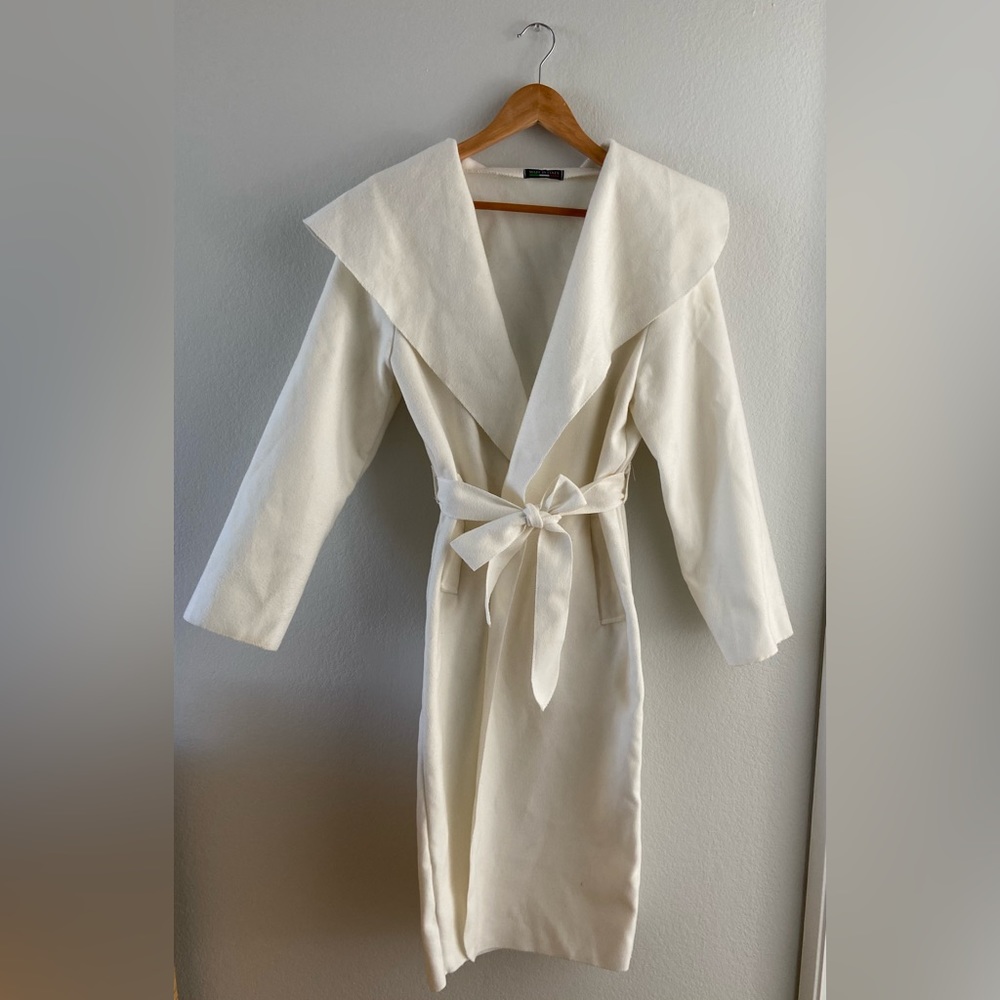 Vintage Made in Italy lightweight felt wrap jacket